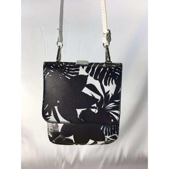 Carlos Santana Crossbody Purse Bag Handbag Tropical Black & White Pattern - NWT - Picture 1 of 16
